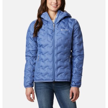 Columbia Jas Dames, Delta Ridge Down Hooded Blauw, 19AUOMZTV